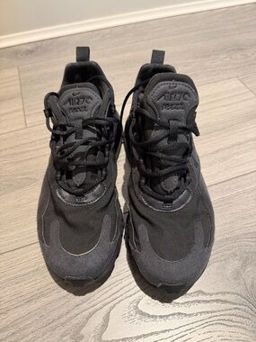 Nike Air Max 270 React Women’s Athletic Shoes - Black